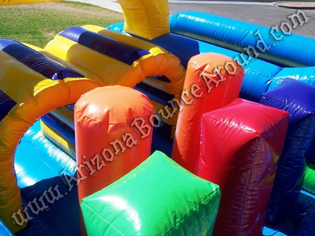 Vertical rush inflatable obstacle course for rental Denver Colorado